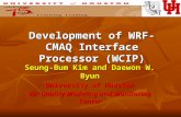 Development of WRF-CMAQ Interface Processor (WCIP) Seung-Bum Kim and Daewon W. Byun University of Houston Air Quality Modeling and Monitoring Center.
