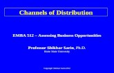 Copyright Shikhar Sarin 2012 EMBA 512 – Assessing Business Opportunities Professor Shikhar Sarin, Ph.D. Boise State University Channels of Distribution.