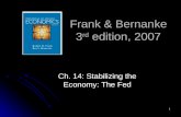 1 Frank & Bernanke 3 rd edition, 2007 Ch. 14: Stabilizing the Economy: The Fed.