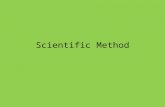 Scientific Method. What is Science? Science is a method for studying the natural world. It is a process that uses observation and investigation to gain.
