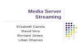 Media Server Streaming Elizabeth Canela David Vera Bernard James Lilian Ohanian.