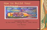 How to Build Your Playhouse. September 08, 2006 By Kay Adams, Tamecha Buck, Janet Herron & Lisa Weston “Click on pictures”