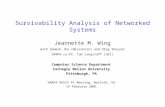 Survivability Analysis of Networked Systems Computer Science Department Carnegie Mellon University Pittsburgh, PA DARPA OASIS PI Meeting, Norfolk, VA 14.