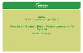 IAEA NSF Conference 2010 Nuclear Spent Fuel Management in Spain Pablo Zuloaga.