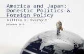 America and Japan: Domestic Politics & Foreign Policy William H. Overholt December 2010.