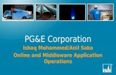 PG&E Corporation Ishaq Mohammed/Anil Saka Online and Middleware Application Operations.