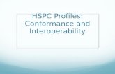 HSPC Profiles: Conformance and Interoperability. Definitions.