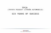TPCA (TOYOTA PEUGEOT CITROËN AUTOMOBILE) SIX YEARS OF SUCCESS.