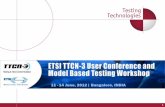 1. 11th TTCN-3 User Conference Implementing TTCN-3 Bangalore, June 2012.
