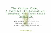The Cactus Code: A Parallel, Collaborative, Framework for Large Scale Computing Gabrielle Allen Max Planck Institute for Gravitational Physics, (Albert.