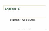 Programming Fundamentals1 Chapter 6 FUNCTIONS AND POINTERS.