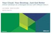 © 2012 VMware Inc. All rights reserved Confidential Your Cloud. Your Desktop. Just Got Better Deliver Desktops as a Managed Service with VMware View 5.