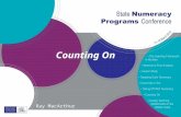 Counting On Ray MacArthur. State Numeracy Programs Conference 20102 Assessment For Learning 1.45 + 28 73 How did you calculate this? Algorithm 45 + 20.