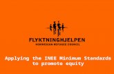 Applying the INEE Minimum Standards to promote equity.