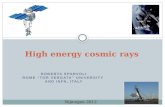 High energy cosmic rays ROBERTA SPARVOLI ROME “TOR VERGATA” UNIVERSITY AND INFN, ITALY Nijmegen 2012.