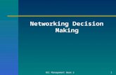 REI Management Week 51 Networking Decision Making.