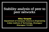 Niloy Ganguly Department of Computer Science & Engineering Indian Institute of Technology, Kharagpur Kharagpur 721302 Stability analysis of peer to peer.