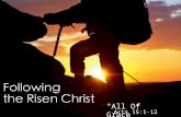 “Encounter With the Risen Christ” John 20:11-23 “All Of Grace” Acts 15:1-12.
