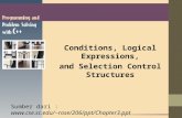 Conditions, Logical Expressions, and Selection Control Structures Sumber dari : rose/206/ppt/Chapter3.ppt.