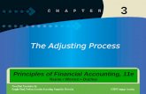 1 The Adjusting Process 3 Principles of Financial Accounting, 11e Reeve Warren Duchac.