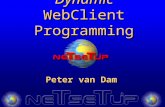 Peter van Dam Dynamic WebClient Programming. Peter van Dam Progress fanatic since 1985 Version 3-4-5-6-7-8-9 CHUI-GUI-Batch-WebSpeed-WebClient Founder.