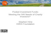 Pooled Investment Funds: Meeting the SRI Needs of Charity Investors? Stephen Hine EIRIS Foundation.