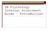 IB Psychology Internal Assessment Guide - Introduction.