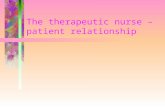 The therapeutic nurse – patient relationship. Role of the communication in the nurse-client relationship in psychiatry.