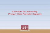Concepts for Assessing Primary Care Provider Capacity.