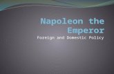 Foreign and Domestic Policy. Where we left off… Questions: 1)Who is Napoleon? 2) Was he born rich or poor? 3)Did he sympathize with the Enlightenment?