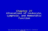 Alterations of Leukocyte, Lymphoid, and Hemostatic Function Chapter 27 Mosby items and derived items © 2010, 2006 by Mosby, Inc., an affiliate of Elsevier.