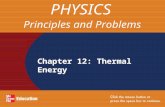 Chapter 12: Thermal Energy PHYSICS Principles and Problems.