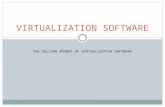 THE SELLING BRANDS OF VIRTUALIZATION SOFTWARE VIRTUALIZATION SOFTWARE.