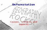 Deforestation Causes, effects and impacts. 2 Aims and objectives 1. What is deforestation? 2. Why have tropical rainforest been cleared? 3. What are the.
