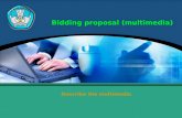 Bidding proposal (multimedia) Describe the multimedia.