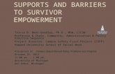 SUPPORTS AND BARRIERS TO SURVIVOR EMPOWERMENT Tricia B. Bent-Goodley, Ph.D., MSW, LICSW Professor & Chair, Community, Administration & Policy Practice.