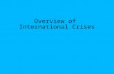 Overview of International Crises. Economic Financial Credit Energy Debt Trade (or export) Currency All of the above.