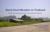 1 Rural Electrification in Thailand Lessons Learned from Successful Program Rural Electrification Workshop, Naypidaw Myanmar May 30-31 2013 Voravate Tuntivate.