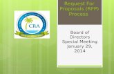Request For Proposals (RFP) Process Board of Directors Special Meeting January 29, 2014.