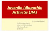 Juvenile Idiopathic Arthritis (JIA) Dr Urmila Dhakad Assistant professor Dept of Rheumatology KGMU, Lucknow 23-06-15.