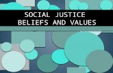 SOCIAL JUSTICE BELIEFS AND VALUES. WHY ARE YOU TAKING SOCIAL JUSTICE 12? Identify/recall the reasons why you decided to take SJ 12.