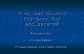 Drug and Alcohol Services for Adolescents Drug and Alcohol Services for Adolescents Presented by Howard Dounn Phoenix House. Lake View Terrace.