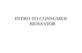 INTRO TO CONSUMER BEHAVIOR Marketing Concept A consumer-oriented philosophy that suggests that satisfaction of consumer needs provides the focus for.