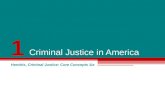 1 Criminal Justice in America Hendrix, Criminal Justice: Core Concepts 1/e.
