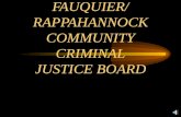 FAUQUIER/ RAPPAHANNOCK COMMUNITY CRIMINAL JUSTICE BOARD.