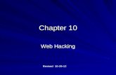 Chapter 10 Web Hacking Revised 10-29-12. Web Server Hacking.