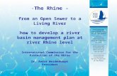 -The Rhine - from an Open Sewer to a Living River how to develop a river basin management plan at river Rhine level International Commission for the Protection.