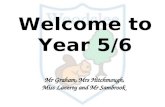 Welcome to Year 5/6 Mr Graham, Mrs Hitchmough, Miss Laverty and Mr Sambrook.