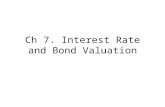 Ch 7. Interest Rate and Bond Valuation. 1. Goals To discuss the types of bonds To understand the terms of bonds To understand the types of risks to issuers.