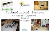8 th Grade “Capstone” Course 9 Weeks Technological Systems.